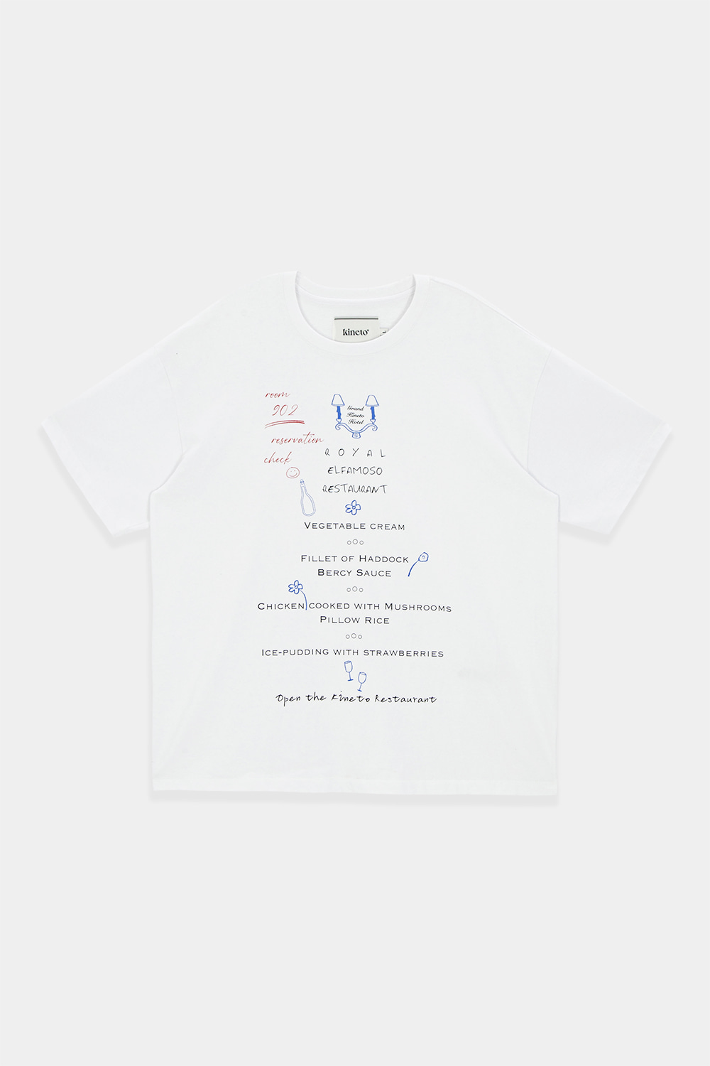 Room Service Menu T-Shirt_White