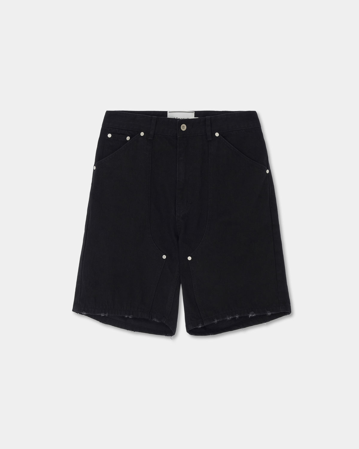 [Pre-Order] Layered Carpenter Denim Shorts_Black_예약 배송 05/08