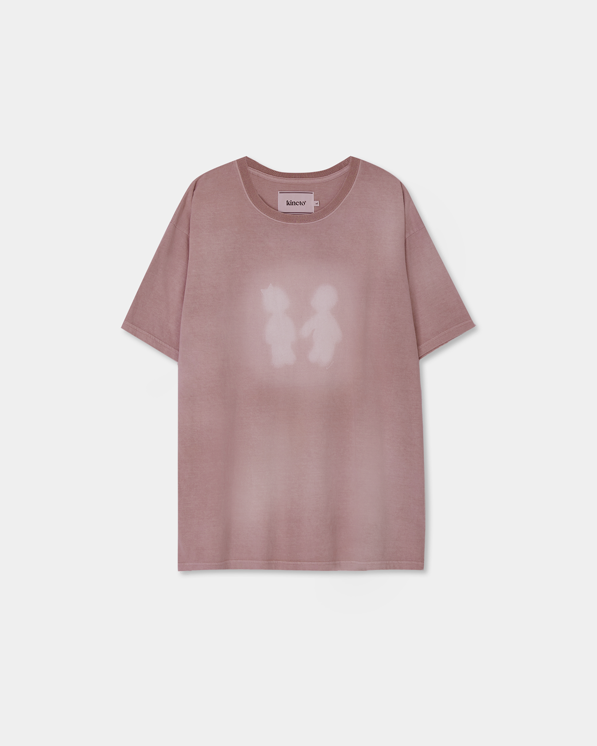 [Pre-Order] Sulfur Dyed Boy&amp;Girl Print T-Shirt_Dusty Pink_예약 배송 05/13