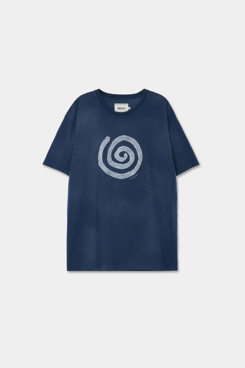 [Pre-Order] Sulfur Dyed Blow Wind Print T-Shirt _Dusty Blue_예약 배송 05/13