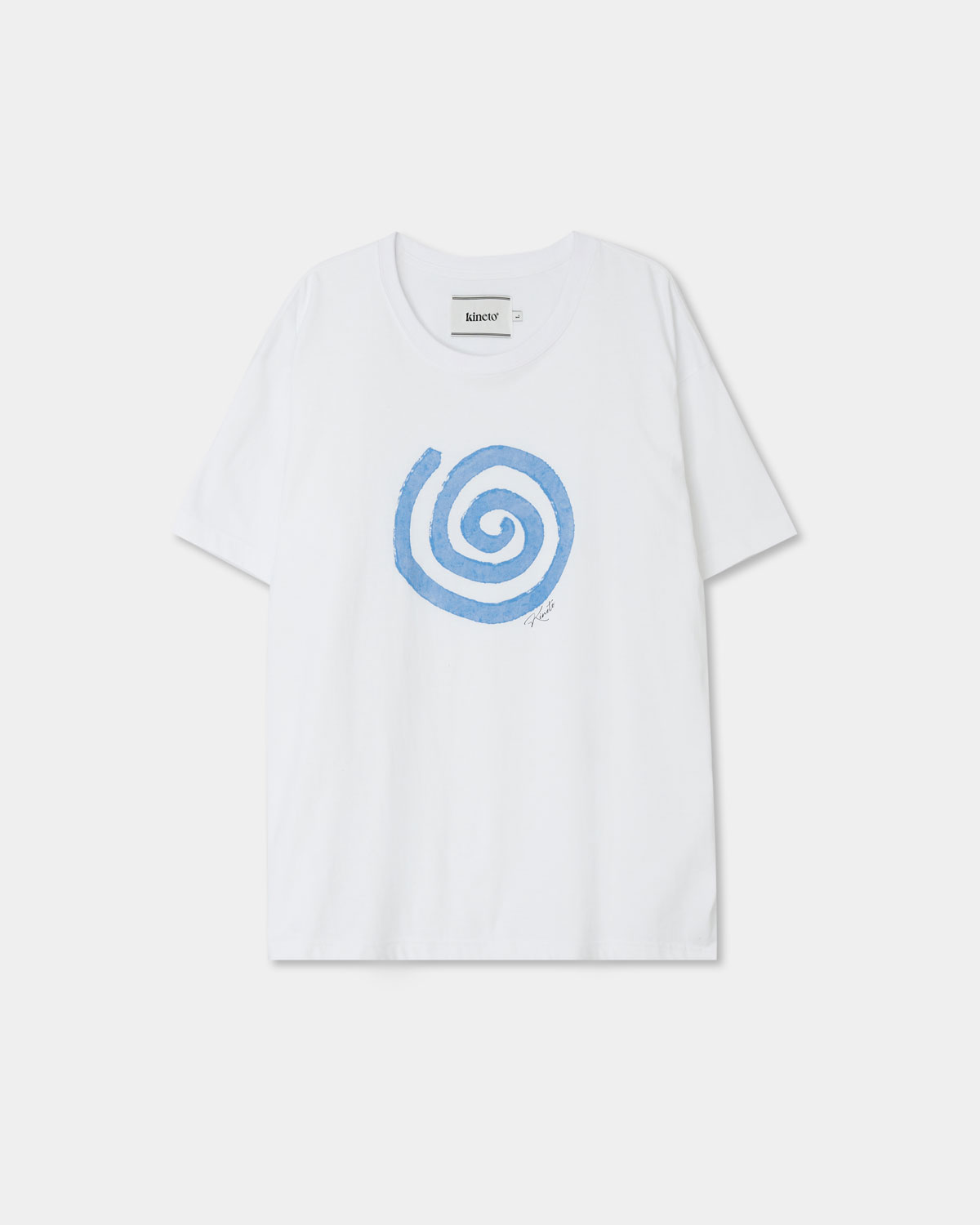 Blow Wind Print T-Shirt _White_W_예약 배송 05/13